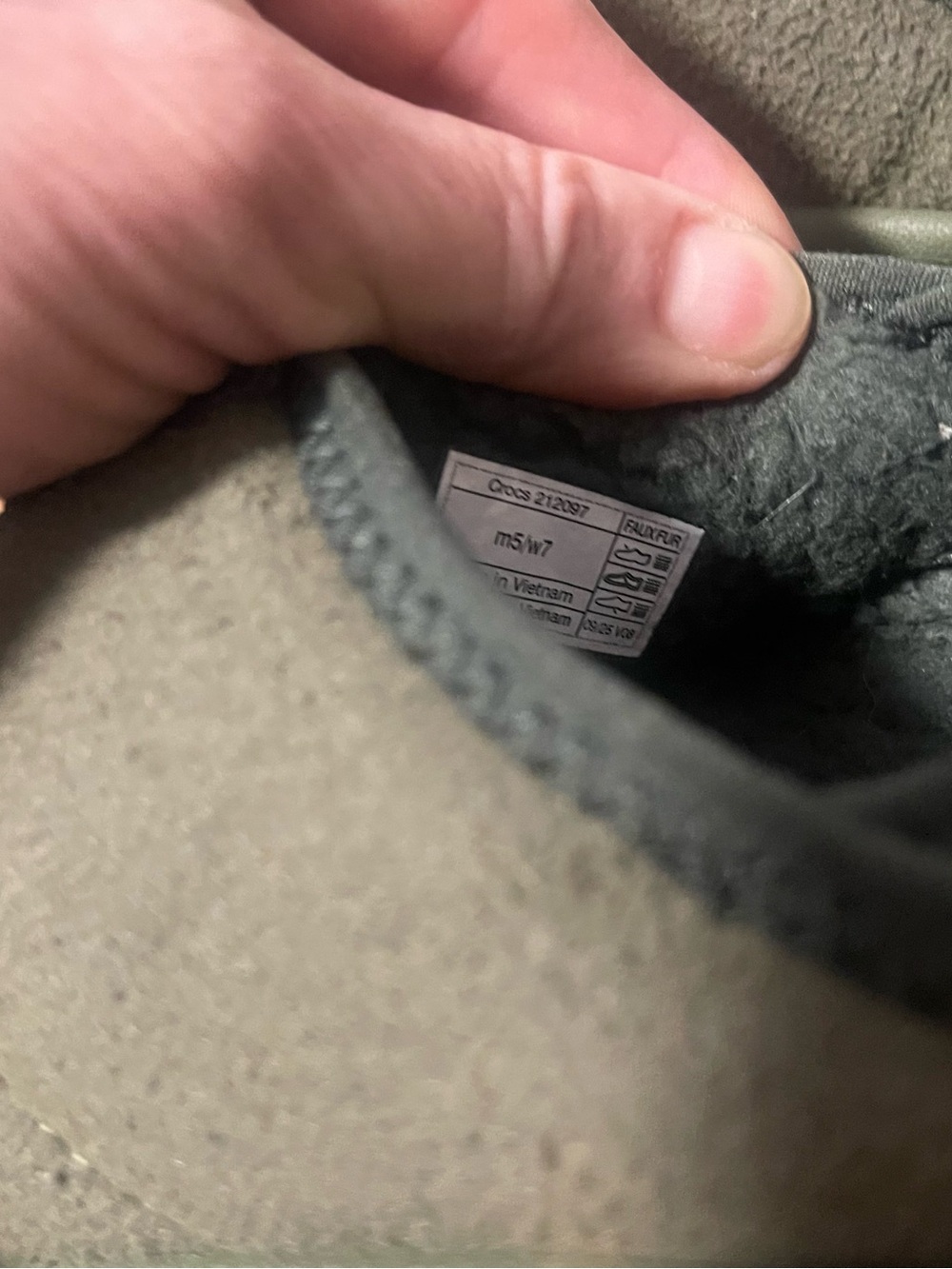 CROCS Quilted Slip-On Mules in Olive - Picture 3 of 4
